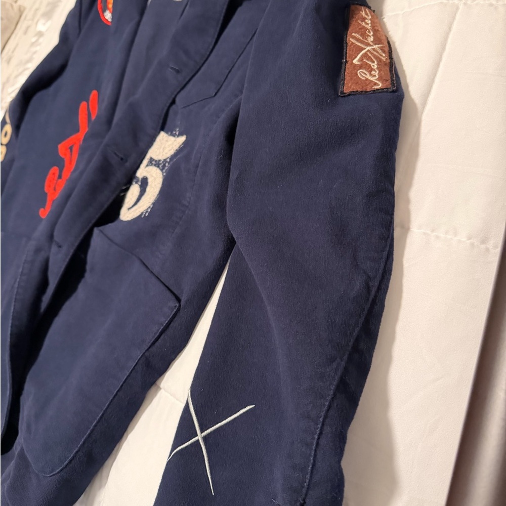 Men's Navy Patchwork Lightweight Blazer - image 6